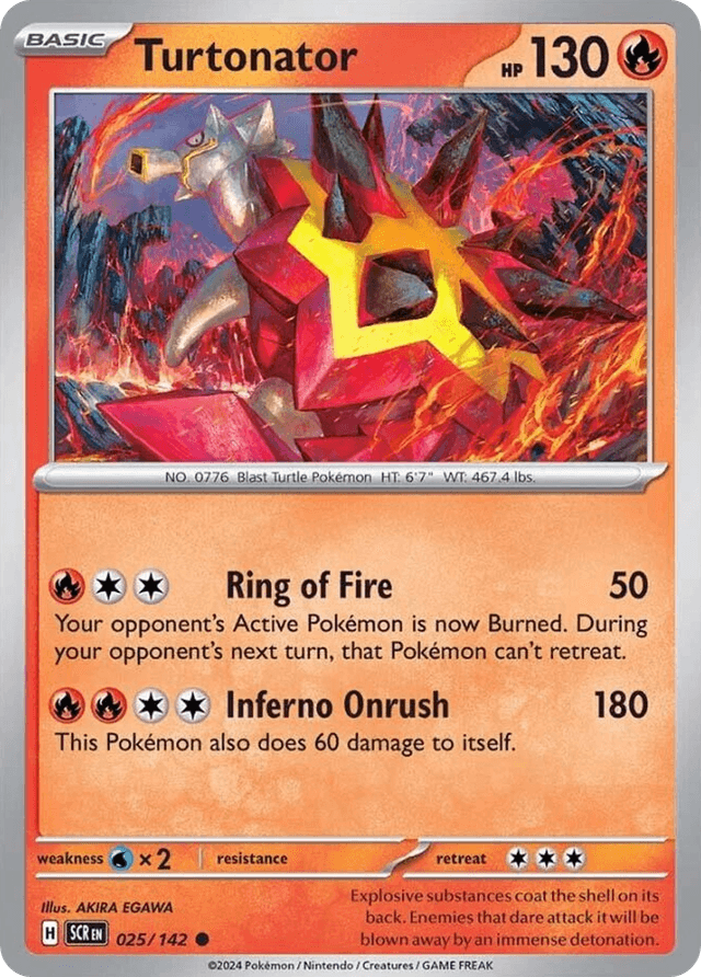 Carta Turtonator 25/142 do set Stellar Crown — Pokémon TCG | Bynx
