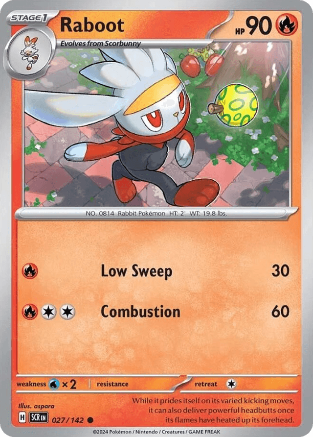 Carta Raboot 27/142 do set Stellar Crown — Pokémon TCG | Bynx
