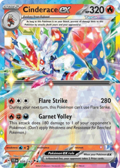 Cinderace ex 28/142 — Coroa Estelar