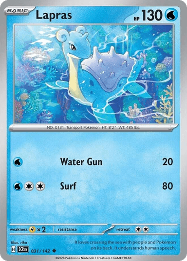 Carta Lapras 31/142 do set Stellar Crown — Pokémon TCG | Bynx
