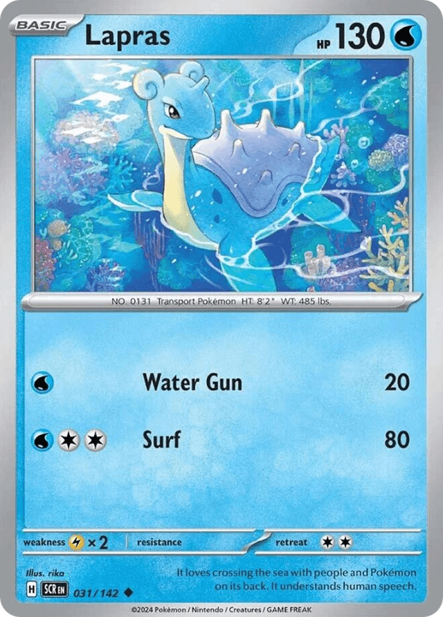 Carta Lapras 31/142 do set Stellar Crown — Pokémon TCG | Bynx