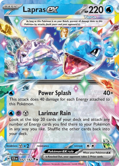 Carta Lapras ex 32/142 do set Stellar Crown — Pokémon TCG | Bynx