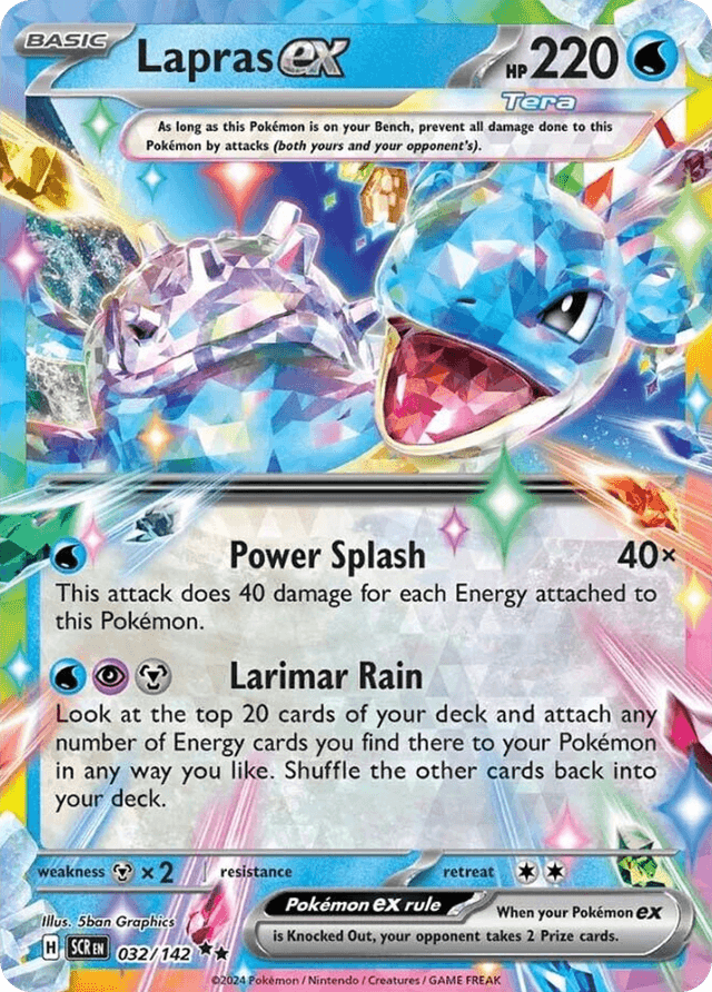 Carta Lapras ex 32/142 do set Stellar Crown — Pokémon TCG | Bynx