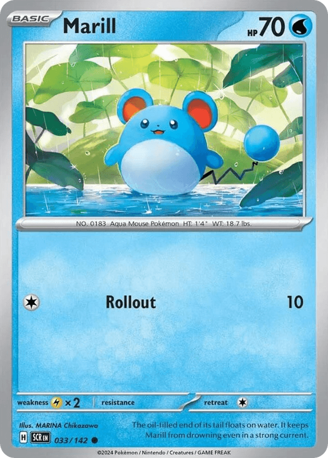 Carta Marill 33/142 do set Stellar Crown — Pokémon TCG | Bynx