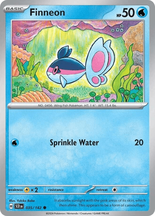 Carta Finneon 35/142 do set Stellar Crown — Pokémon TCG | Bynx