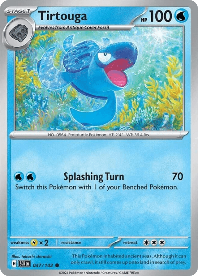 Carta Tirtouga 37/142 do set Stellar Crown — Pokémon TCG | Bynx