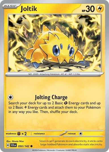 Carta Joltik 50/142 do set Stellar Crown — Pokémon TCG | Bynx