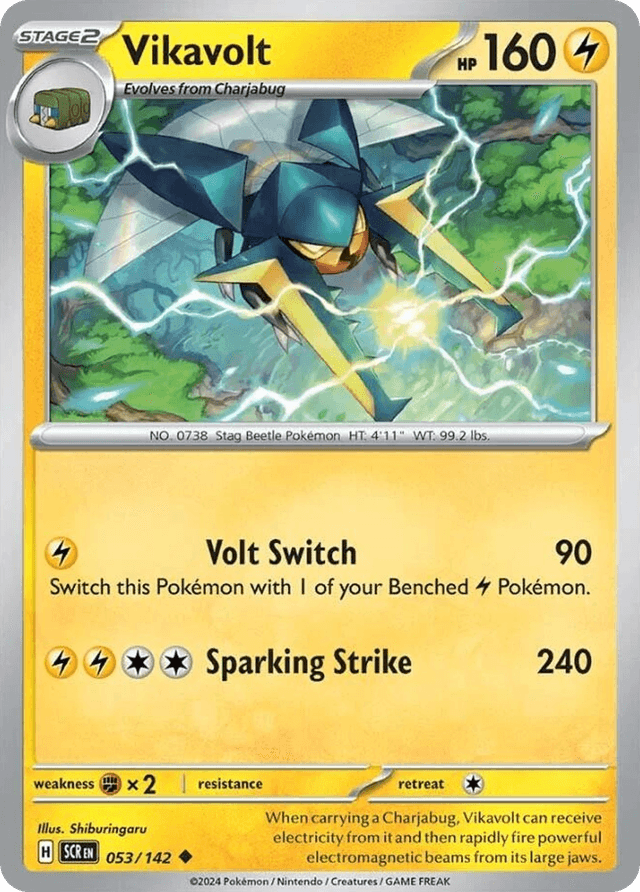 Carta Vikavolt 53/142 do set Stellar Crown — Pokémon TCG | Bynx