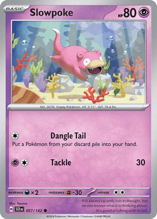 Carta Slowpoke 57/142 do set Stellar Crown — Pokémon TCG | Bynx