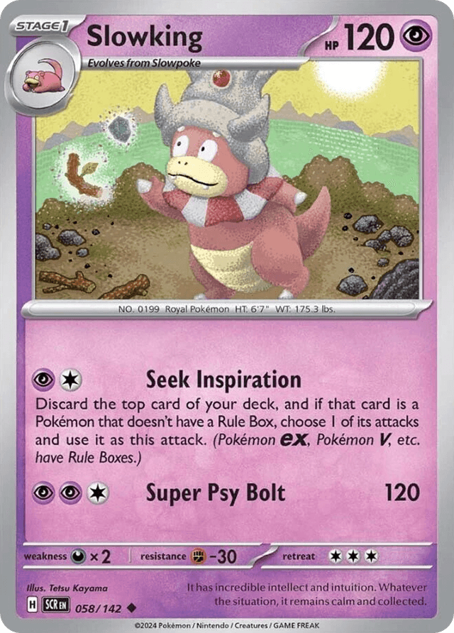 Carta Slowking 58/142 do set Stellar Crown — Pokémon TCG | Bynx