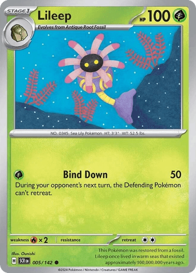 Carta Lileep 5/142 do set Stellar Crown — Pokémon TCG | Bynx