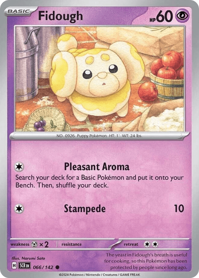 Carta Fidough 66/142 do set Stellar Crown — Pokémon TCG | Bynx