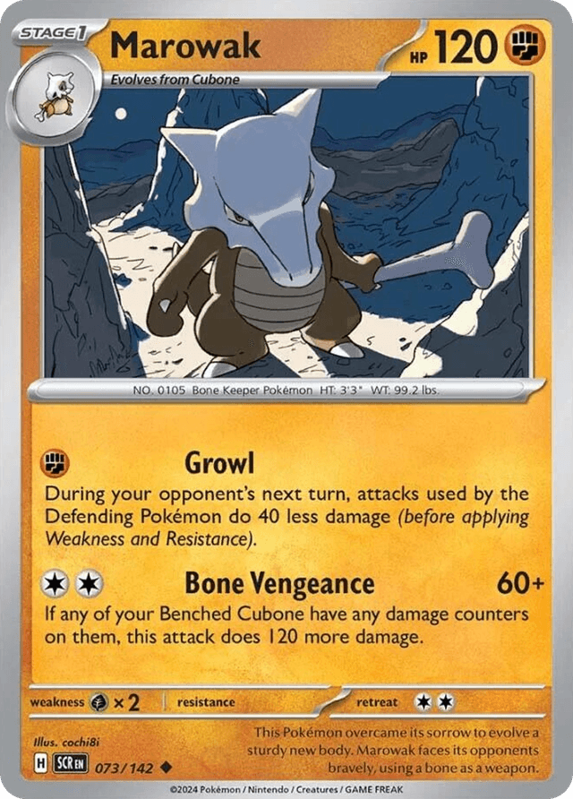 Carta Marowak 73/142 do set Stellar Crown — Pokémon TCG | Bynx