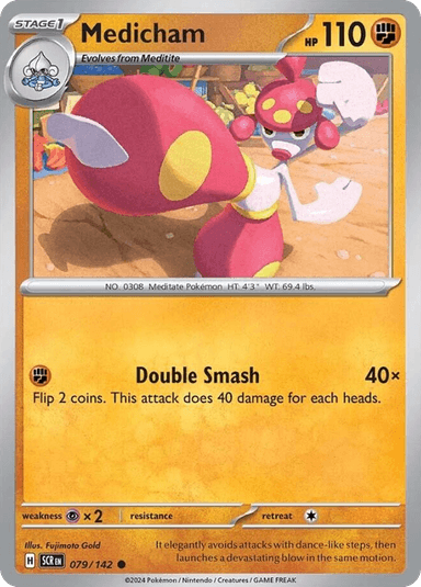 Carta Medicham 79/142 do set Stellar Crown — Pokémon TCG | Bynx