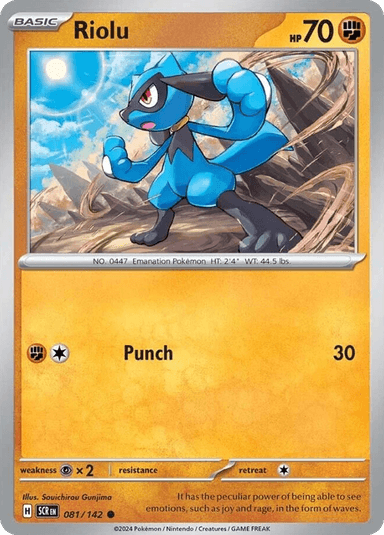 Carta Riolu 81/142 do set Stellar Crown — Pokémon TCG | Bynx