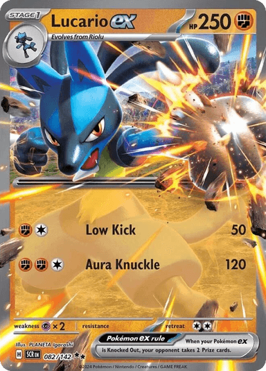 Carta Lucario ex 82/142 do set Stellar Crown — Pokémon TCG | Bynx