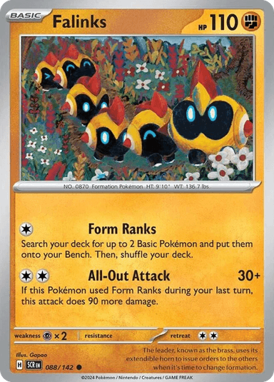 Carta Falinks 88/142 do set Stellar Crown — Pokémon TCG | Bynx
