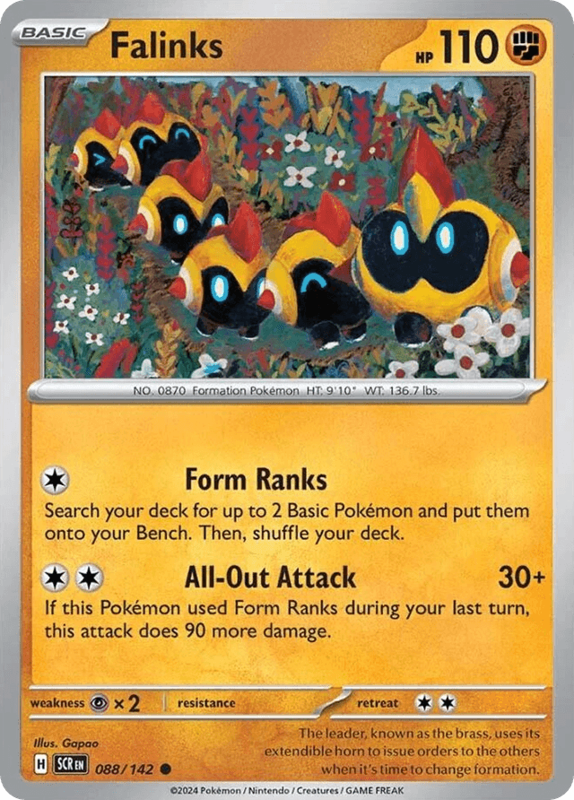 Carta Falinks 88/142 do set Stellar Crown — Pokémon TCG | Bynx