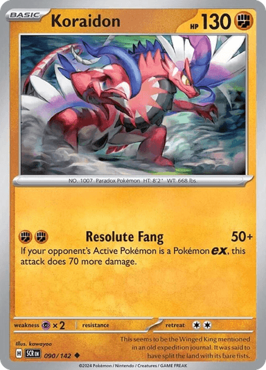 Carta Koraidon 90/142 do set Stellar Crown — Pokémon TCG | Bynx