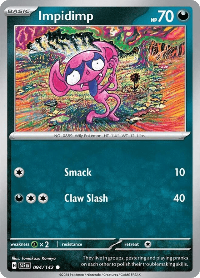 Carta Impidimp 94/142 do set Stellar Crown — Pokémon TCG | Bynx