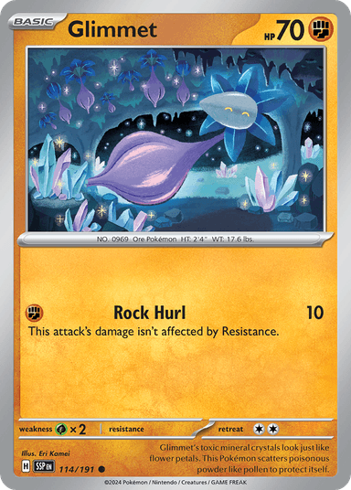 Carta Glimmet 114/191 do set Surging Sparks — Pokémon TCG | Bynx