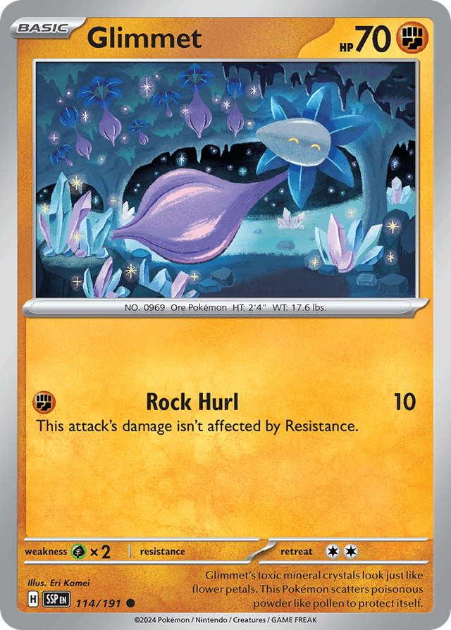 Carta Glimmet 114/191 do set Surging Sparks — Pokémon TCG | Bynx