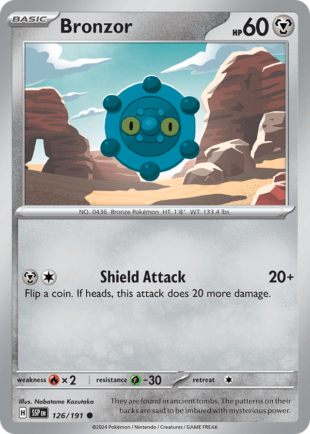 Carta Bronzor 126/191 do set Surging Sparks — Pokémon TCG | Bynx
