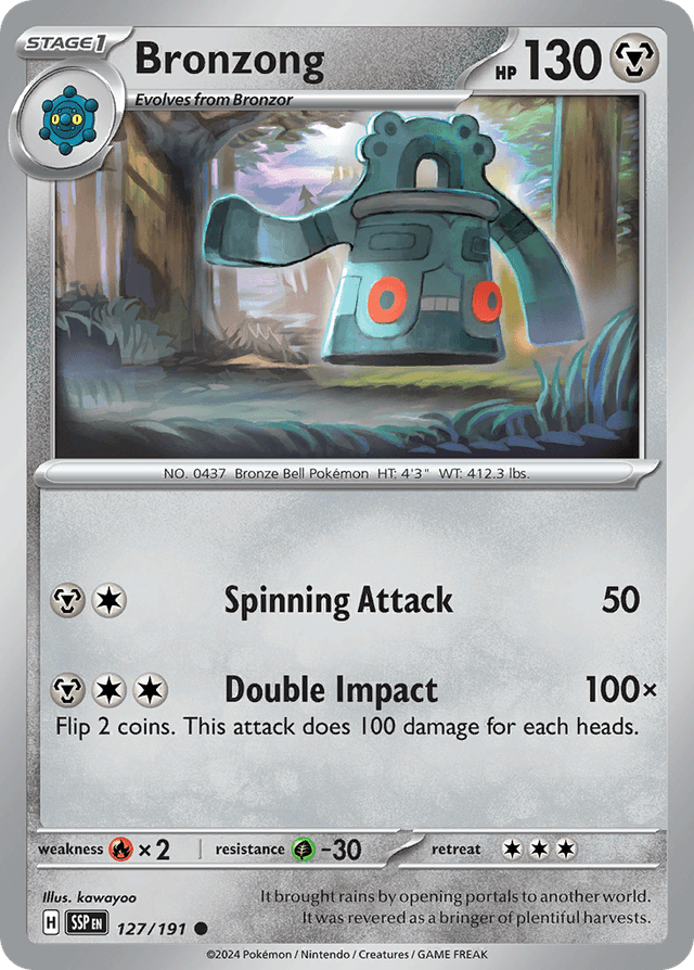 Carta Bronzong 127/191 do set Surging Sparks — Pokémon TCG | Bynx