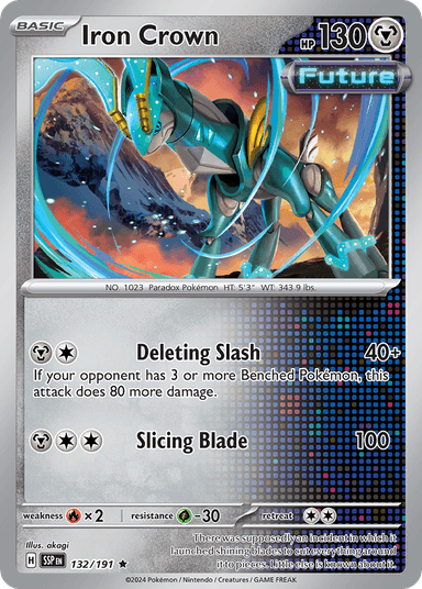 Carta Iron Crown 132/191 do set Surging Sparks — Pokémon TCG | Bynx