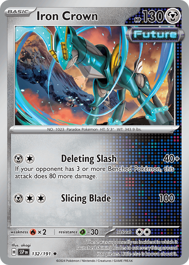 Carta Iron Crown 132/191 do set Surging Sparks — Pokémon TCG | Bynx