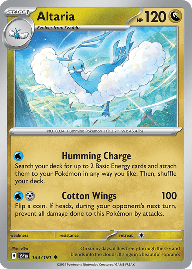 Carta Altaria 134/191 do set Surging Sparks — Pokémon TCG | Bynx
