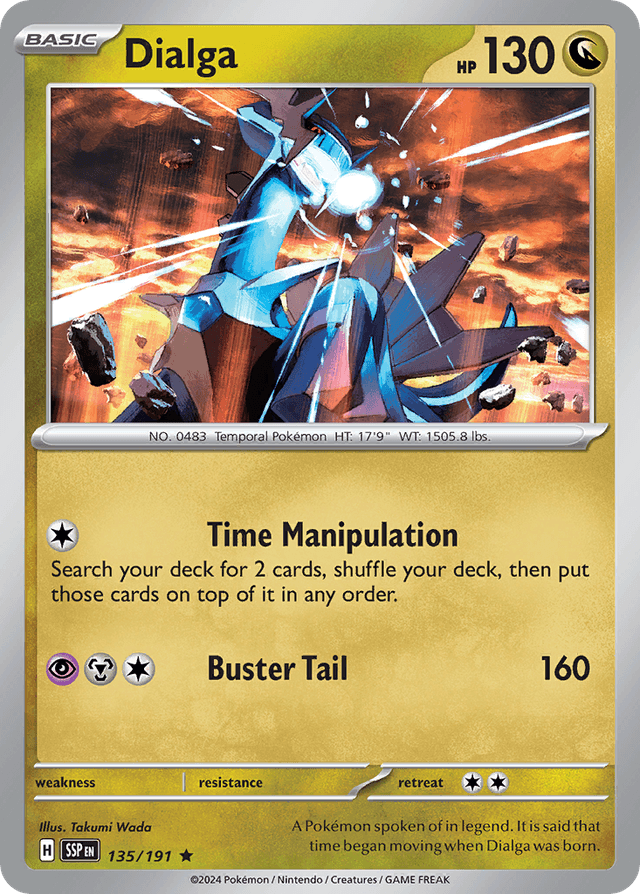 Carta Dialga 135/191 do set Surging Sparks — Pokémon TCG | Bynx