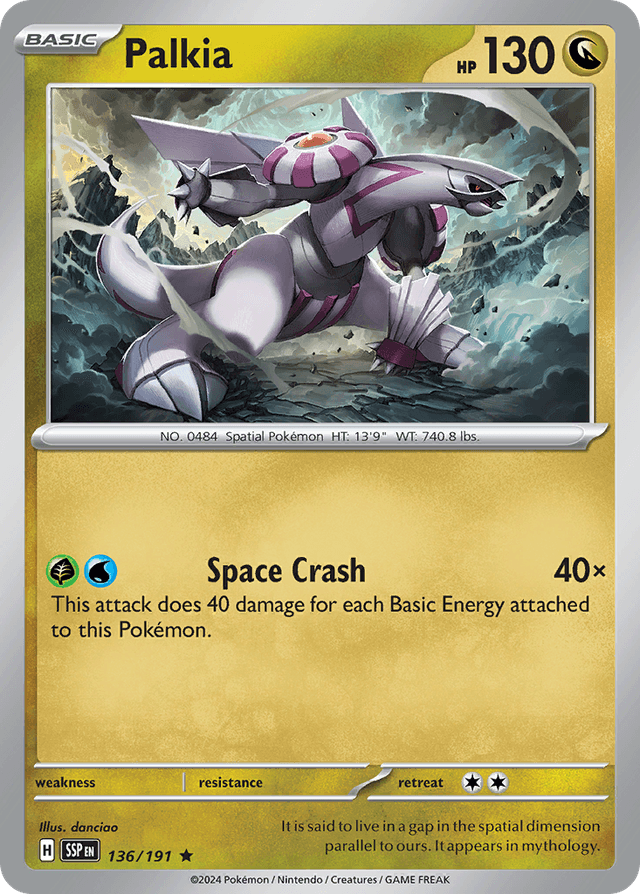 Carta Palkia 136/191 do set Surging Sparks — Pokémon TCG | Bynx