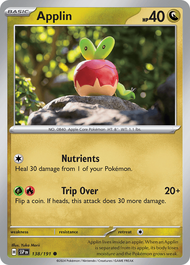 Carta Applin 138/191 do set Surging Sparks — Pokémon TCG | Bynx