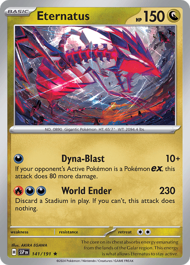 Carta Eternatus 141/191 do set Surging Sparks — Pokémon TCG | Bynx