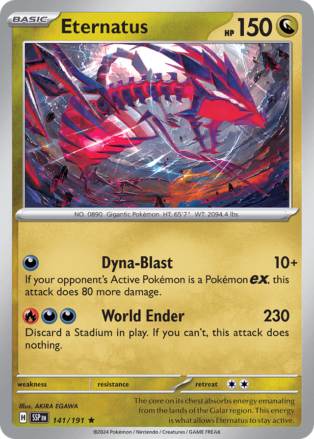 Carta Eternatus 141/191 do set Surging Sparks — Pokémon TCG | Bynx