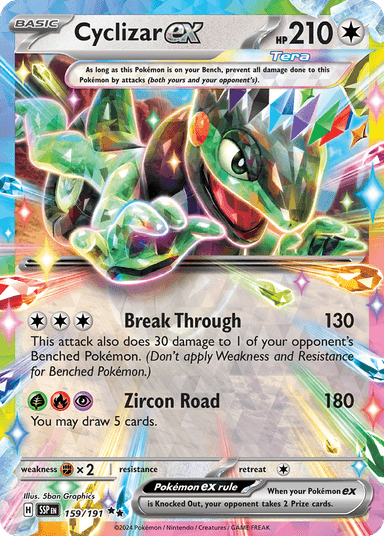 Carta Cyclizar ex 159/191 do set Surging Sparks — Pokémon TCG | Bynx