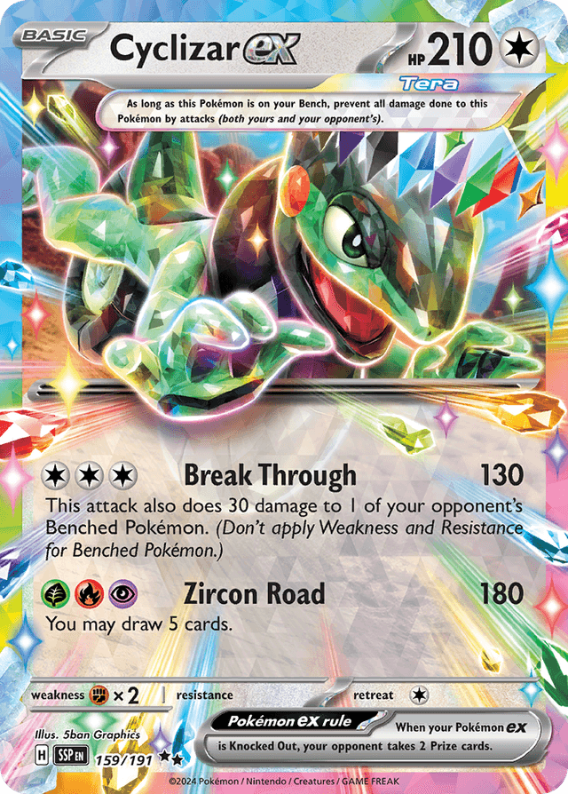 Carta Cyclizar ex 159/191 do set Surging Sparks — Pokémon TCG | Bynx