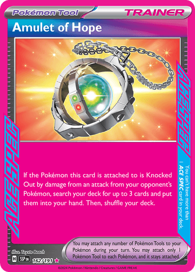 Carta Amulet of Hope 162/191 do set Surging Sparks — Pokémon TCG | Bynx