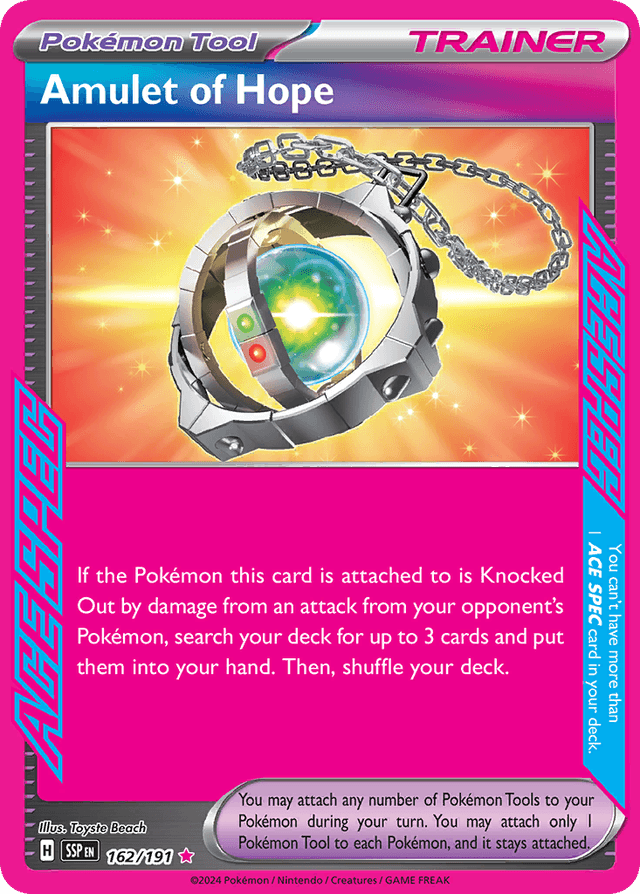 Carta Amulet of Hope 162/191 do set Surging Sparks — Pokémon TCG | Bynx