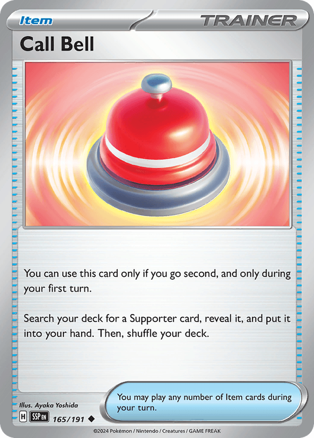 Carta Call Bell 165/191 do set Surging Sparks — Pokémon TCG | Bynx