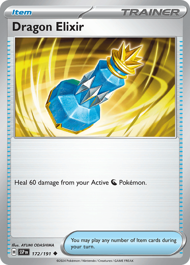 Carta Dragon Elixir 172/191 do set Surging Sparks — Pokémon TCG | Bynx