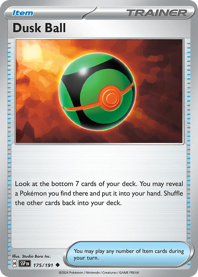 Carta Dusk Ball 175/191 do set Surging Sparks — Pokémon TCG | Bynx