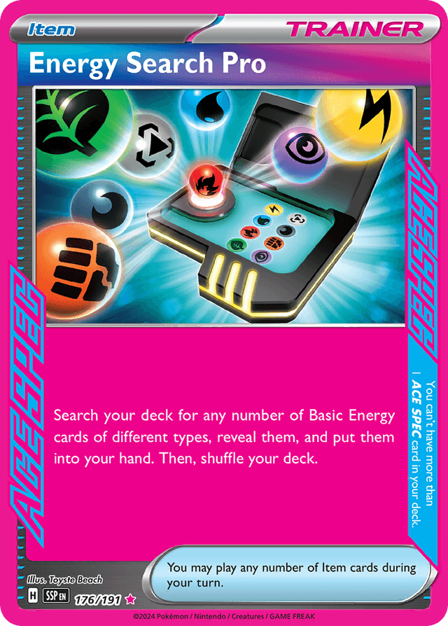 Carta Energy Search Pro 176/191 do set Surging Sparks — Pokémon TCG | Bynx