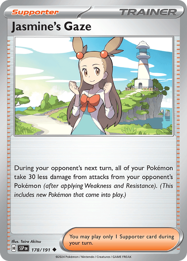 Carta Jasmine's Gaze 178/191 do set Surging Sparks — Pokémon TCG | Bynx