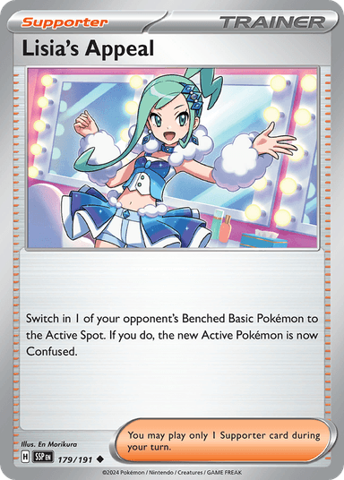 Carta Lisia's Appeal 179/191 do set Surging Sparks — Pokémon TCG | Bynx