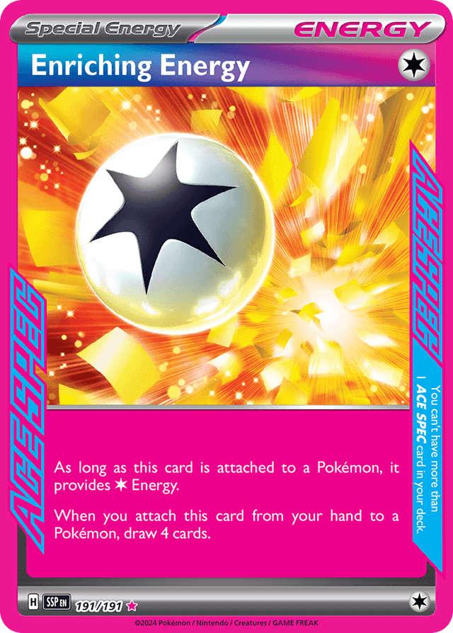Carta Enriching Energy 191/191 do set Surging Sparks — Pokémon TCG | Bynx