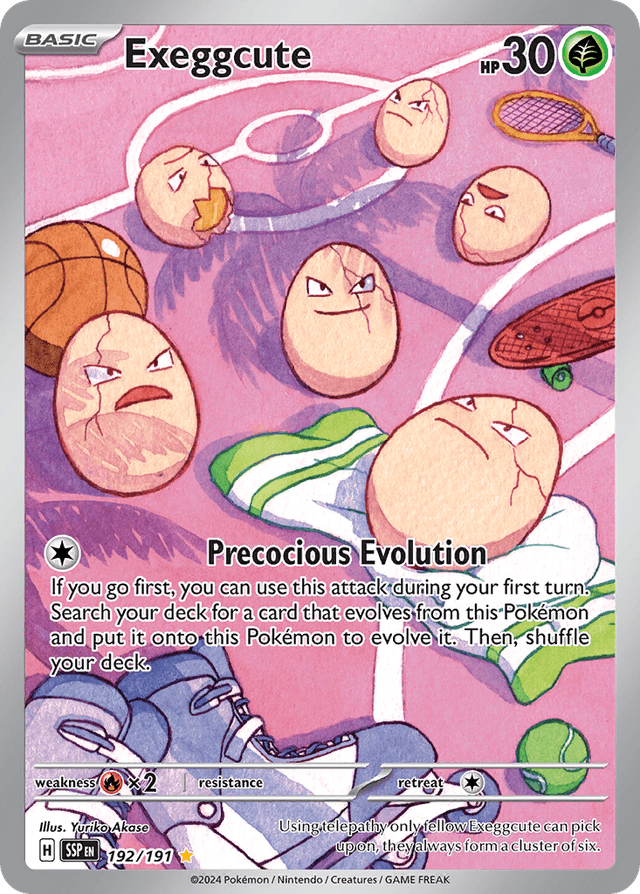 Carta Exeggcute 192/191 do set Surging Sparks — Pokémon TCG | Bynx