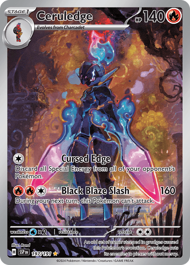 Carta Ceruledge 197/191 do set Surging Sparks — Pokémon TCG | Bynx
