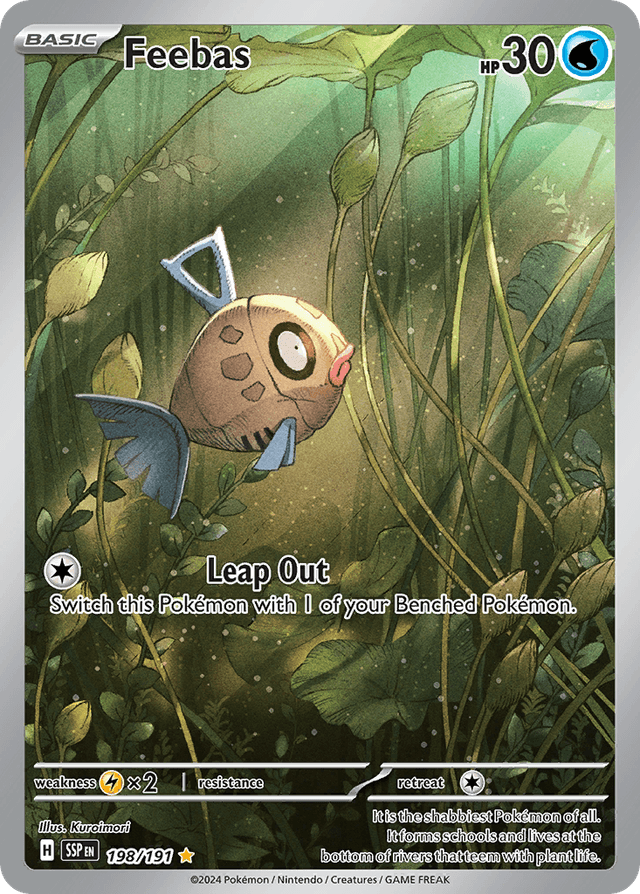 Carta Feebas 198/191 do set Surging Sparks — Pokémon TCG | Bynx